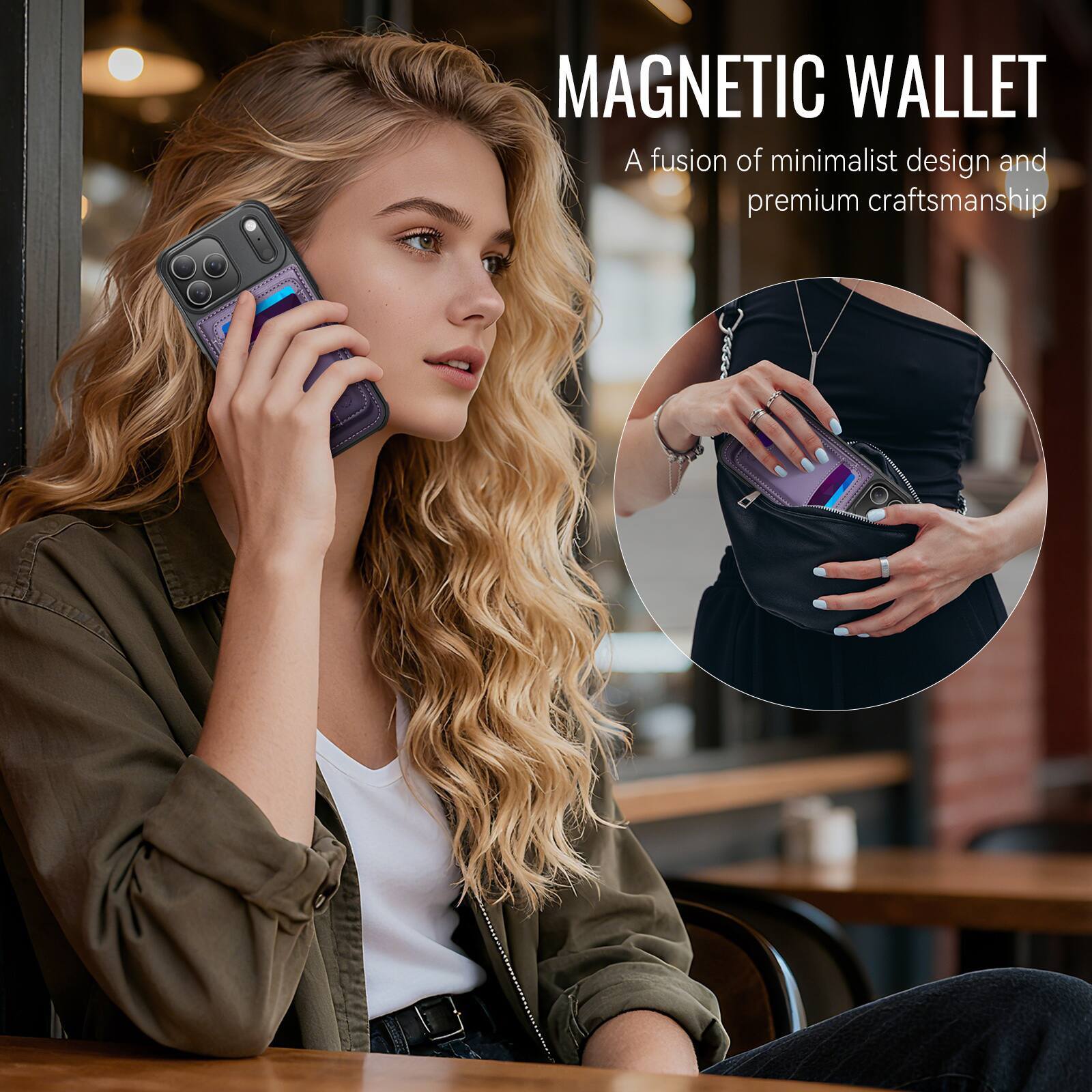MAGNETIC WALLET  
A fusion of minimalist design and premium craftsmanship