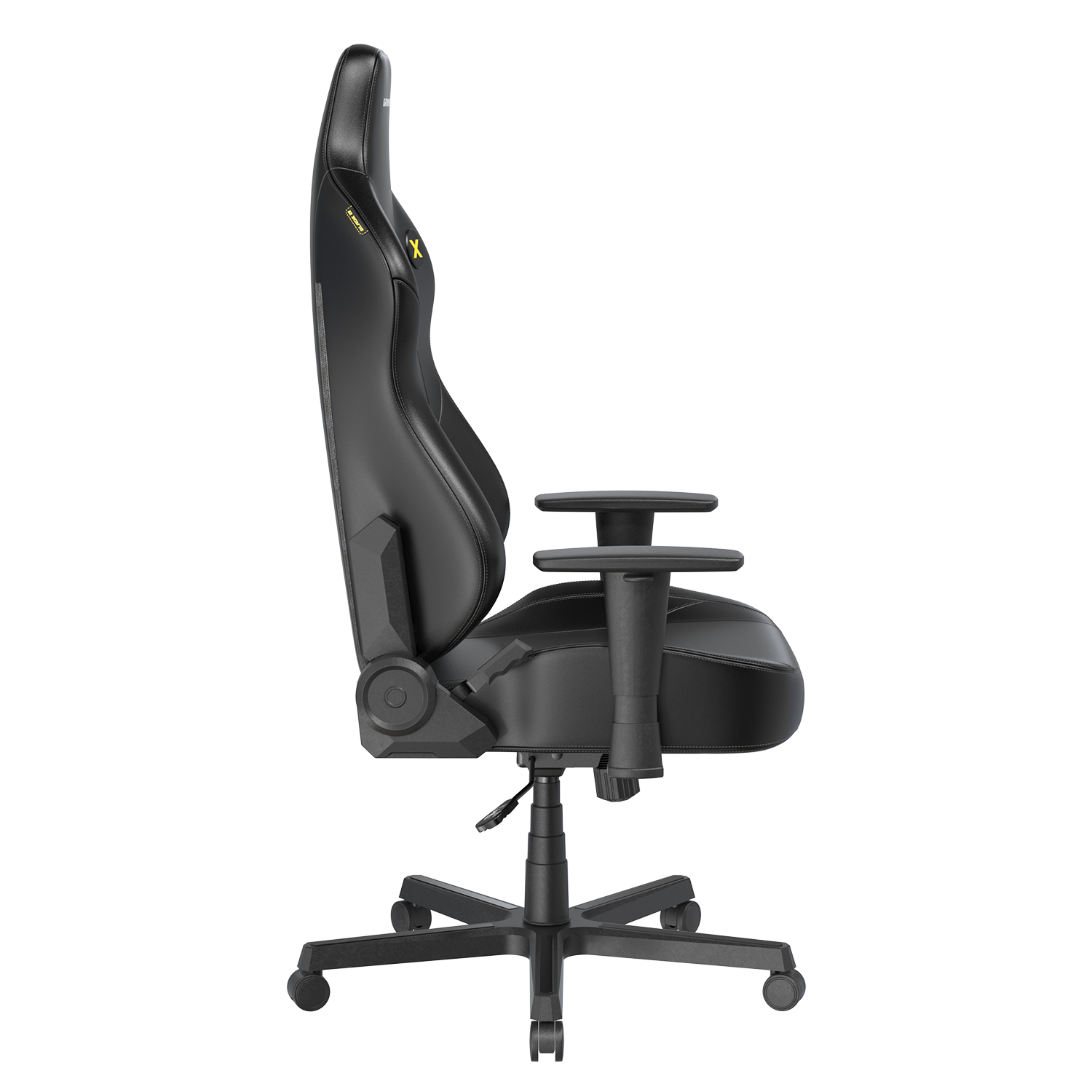 Left. DXRacer - DXRacer Blade Series Gaming Chair – Black,  with 3D Armrests & Ergonomic Reclining Design - Black.