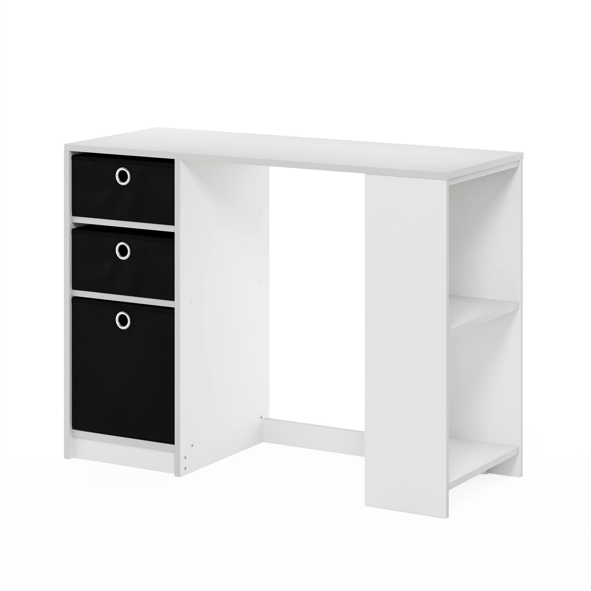Furinno - JAYA Modern Computer Study Desk - White/Black