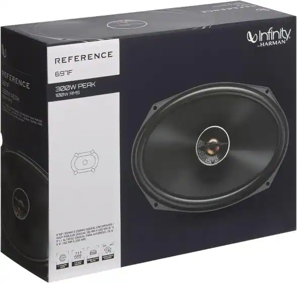 Infinity Reference Ref697f Infinity REF697F 6x9” Two way car audio speaker Pair Black REF697F ...