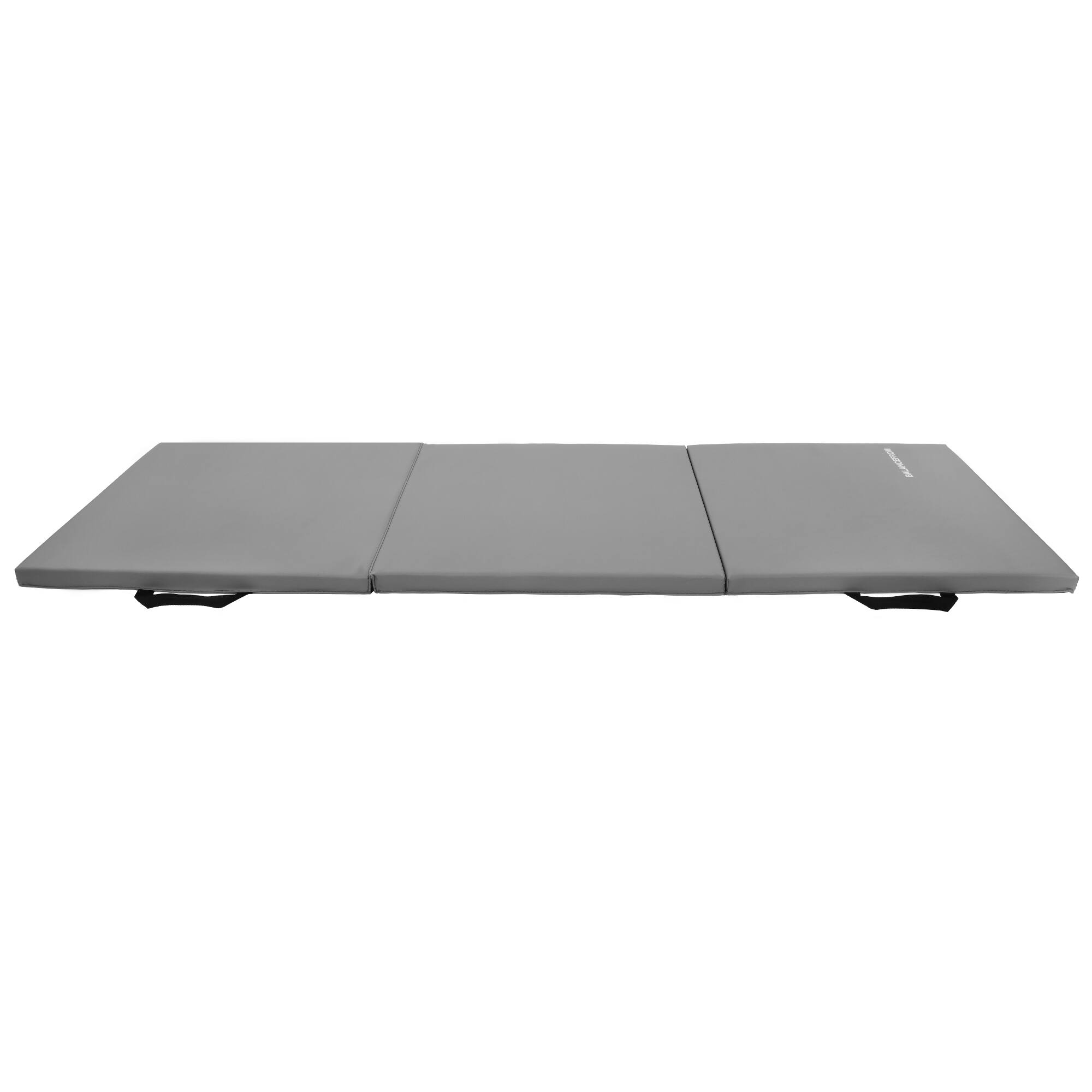 Alt View 4. BalanceFrom Fitness - BalanceFrom Fitness GoGym 6 'x 2' x 1.5" Folding 3 Panel Exercise Gym Mat, Gray - Gray.