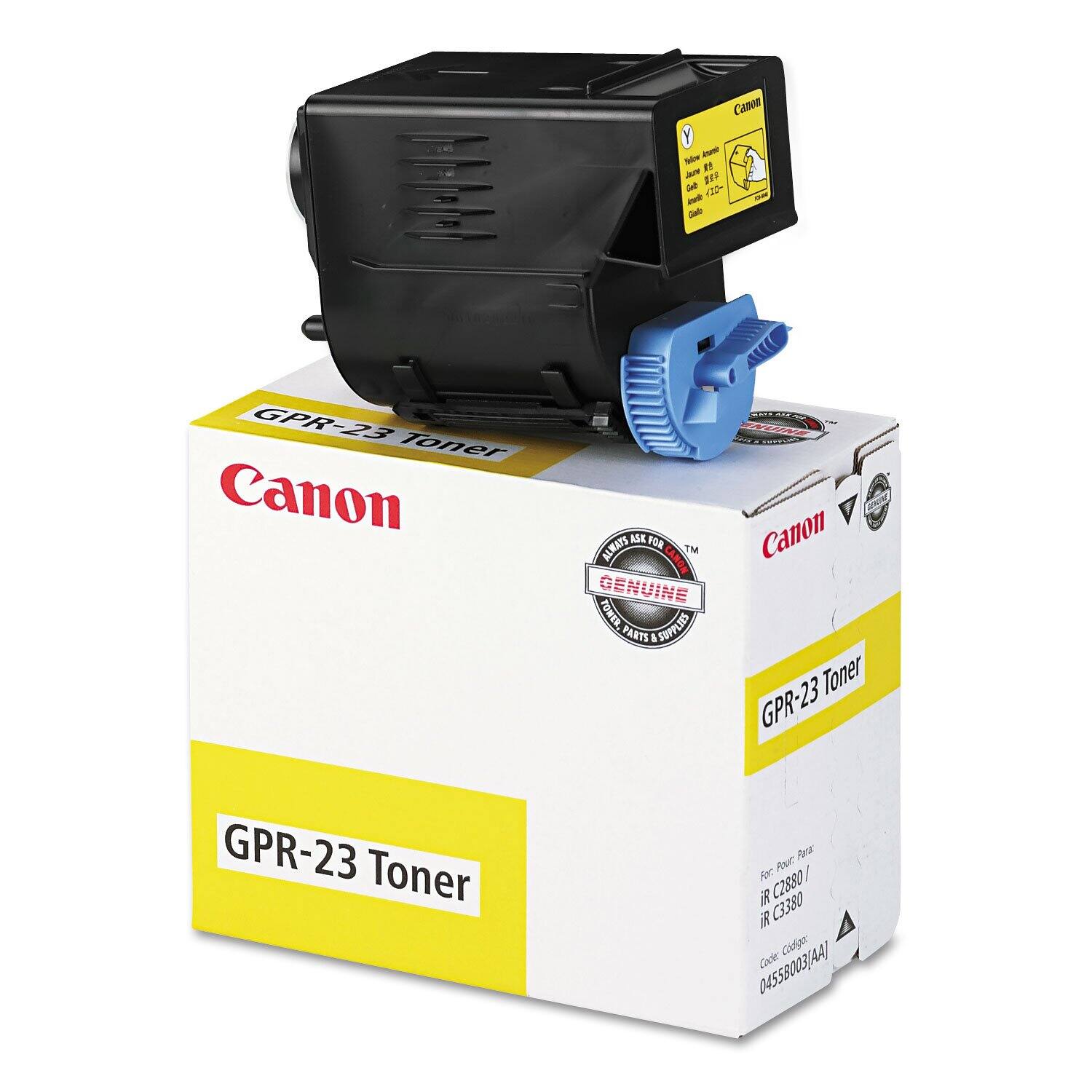 Canon GPR-23 Toner  
Genuine Parts  
For: C2880 / C3380  
Code: 04558003(AA)
