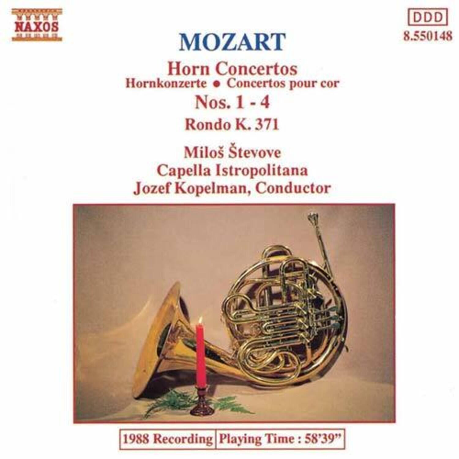 Mozart / Kopelman - Horn Concerti 1-4   - COMPACT DISCS [CD]