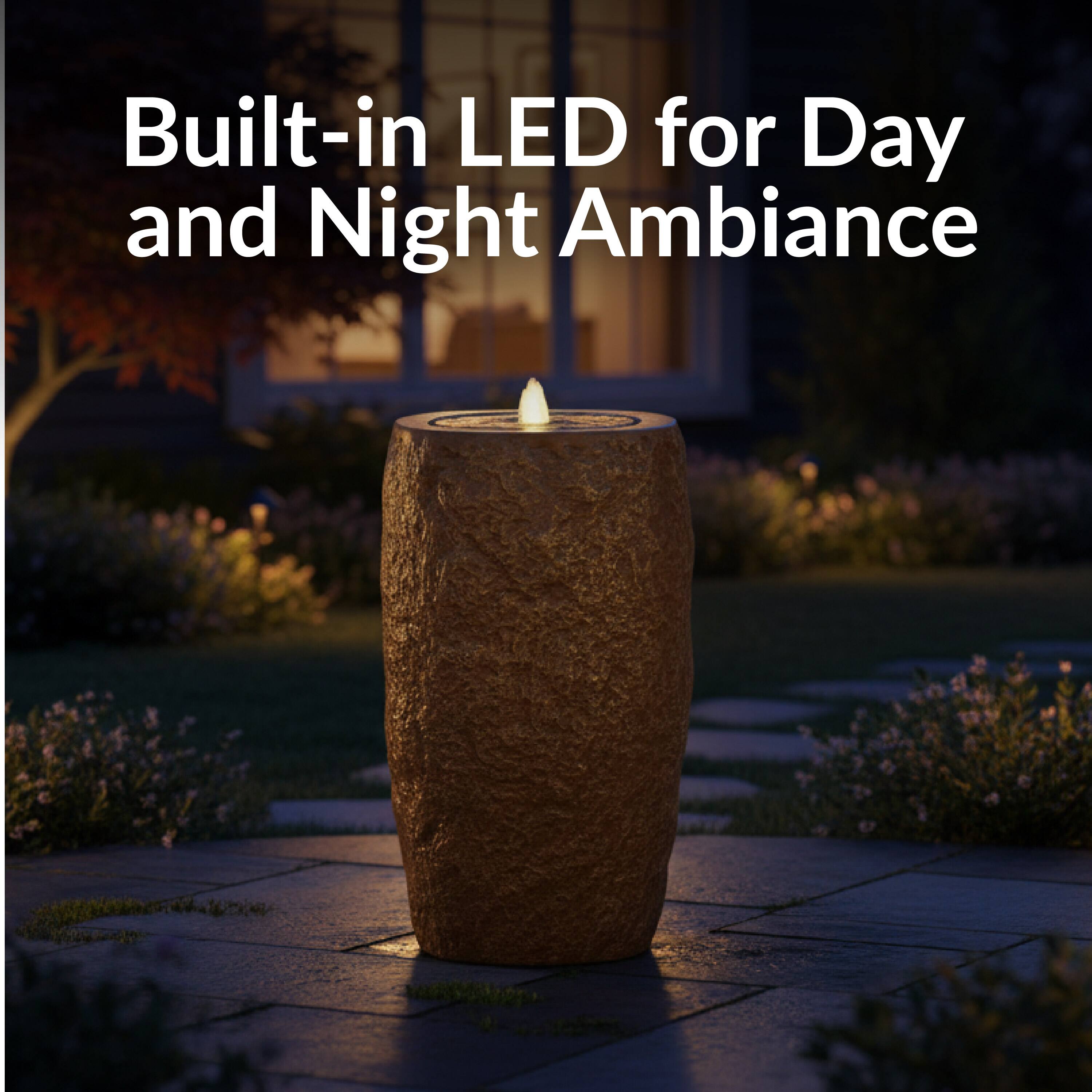 Built-in LED for Day and Night Ambiance