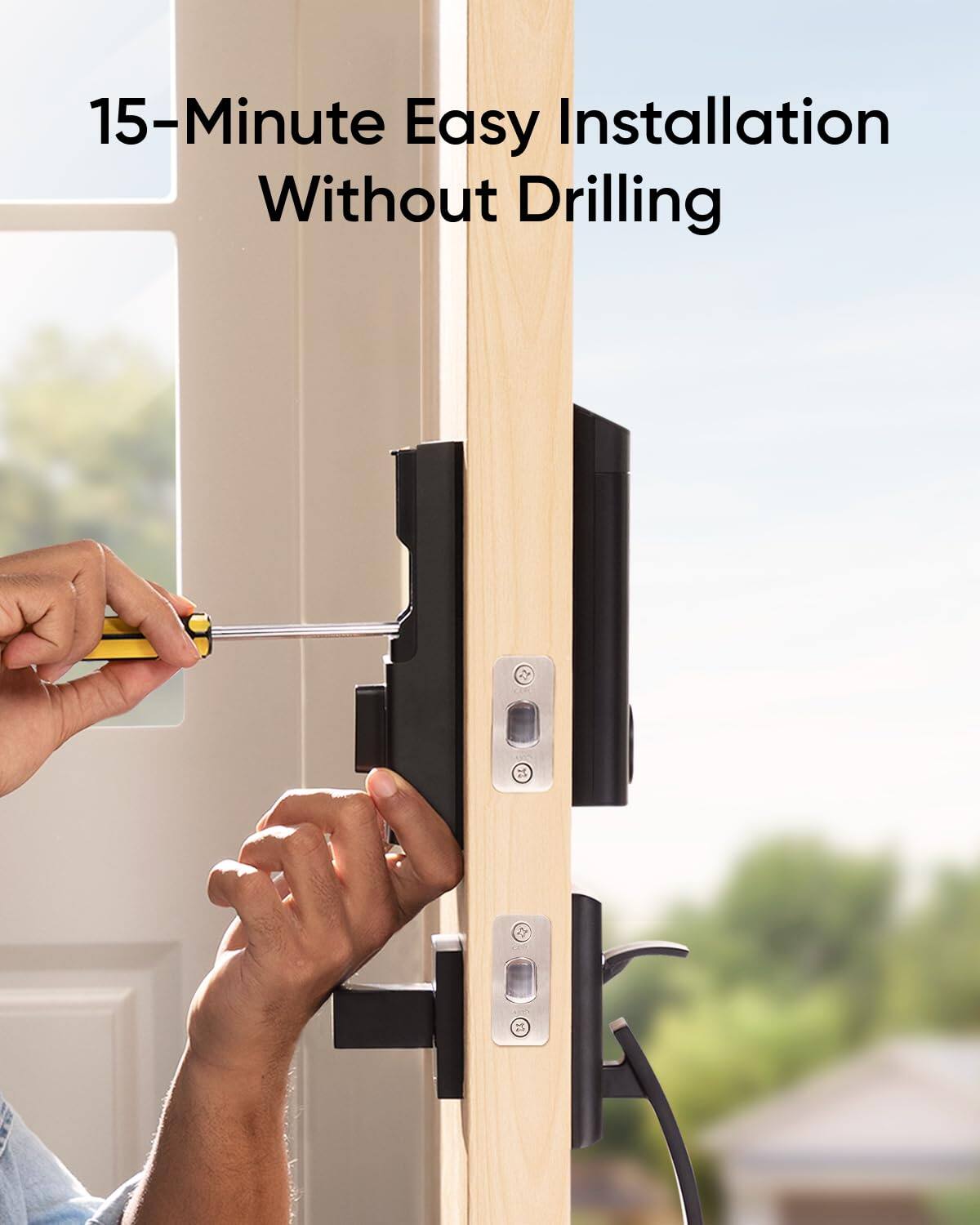 15-Minute Easy Installation Without Drilling