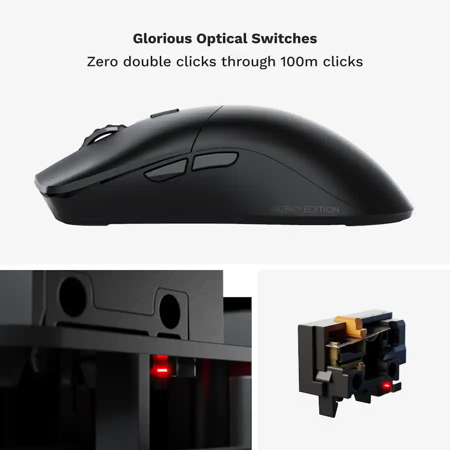 Glorious Model O 2 PRO Lightweight Wireless Gaming Mouse with Optical ...