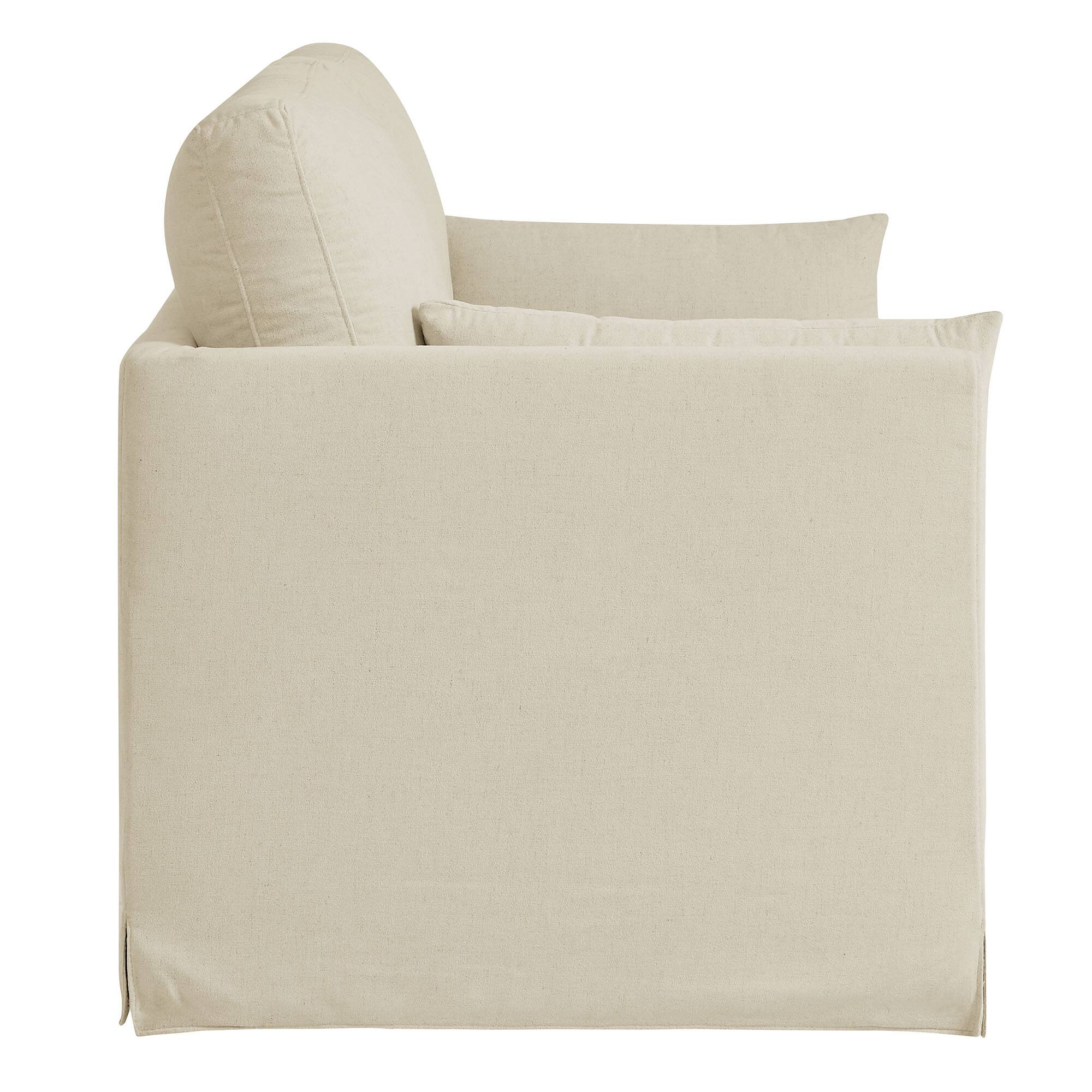 Back. Modway - Wellfleet Slipcovered Linen-Blend Loveseat by Modway - Linen.