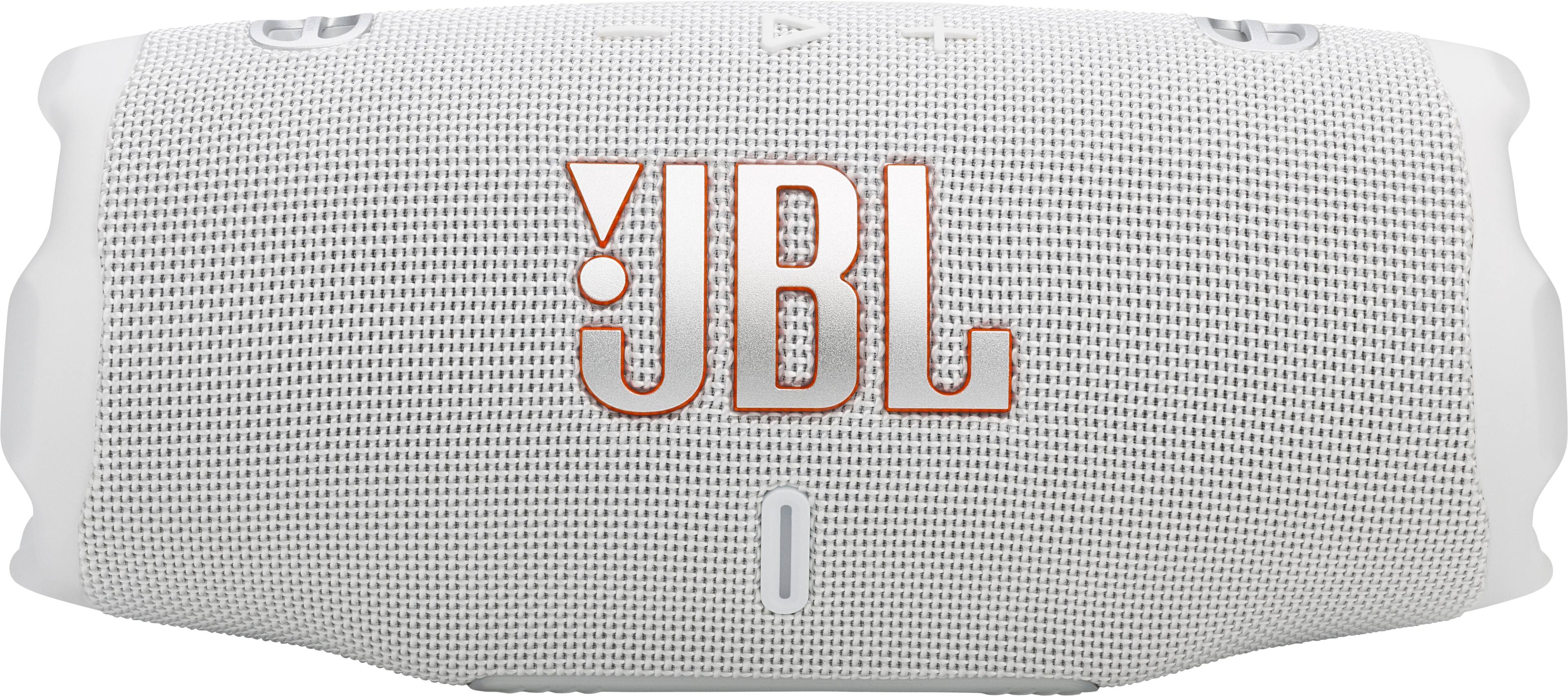 Left. JBL - Charge 6 Portable Wireless Speaker - 2025 - White.