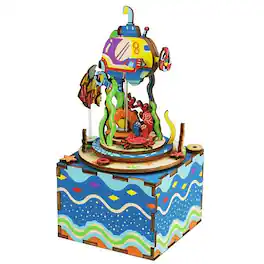 3D Puzzle - DIY 3D Music Box Puzzle - Under the Sea - 81pcs