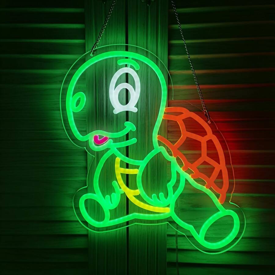 Auledio Novelty Sea Turtle Neon Sign Art Wall Lights for Business Beer ...