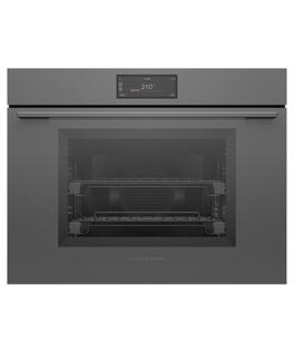 Fisher & Paykel - 30" Single Combination Steam Oven, 6.8" Touchscreen - Minimal Grey - Gray