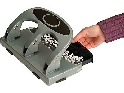 Alt View 1. Officemate - Deluxe Desktop 3-Hole Punch, 45 Sheet Capacity, Silver - Silver.