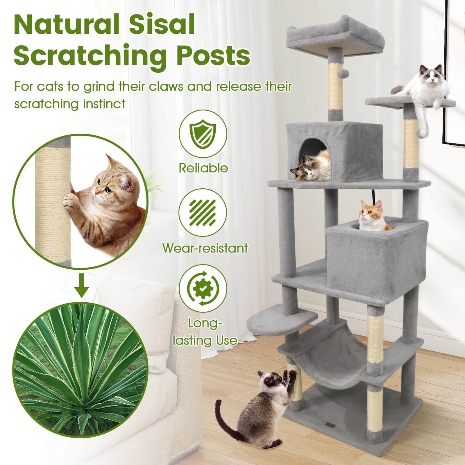 Natural Sisal Scratching Posts

For cats to grind their claws and release their scratching instinct

- Reliable
- Wear-resistant
- Long-lasting Use