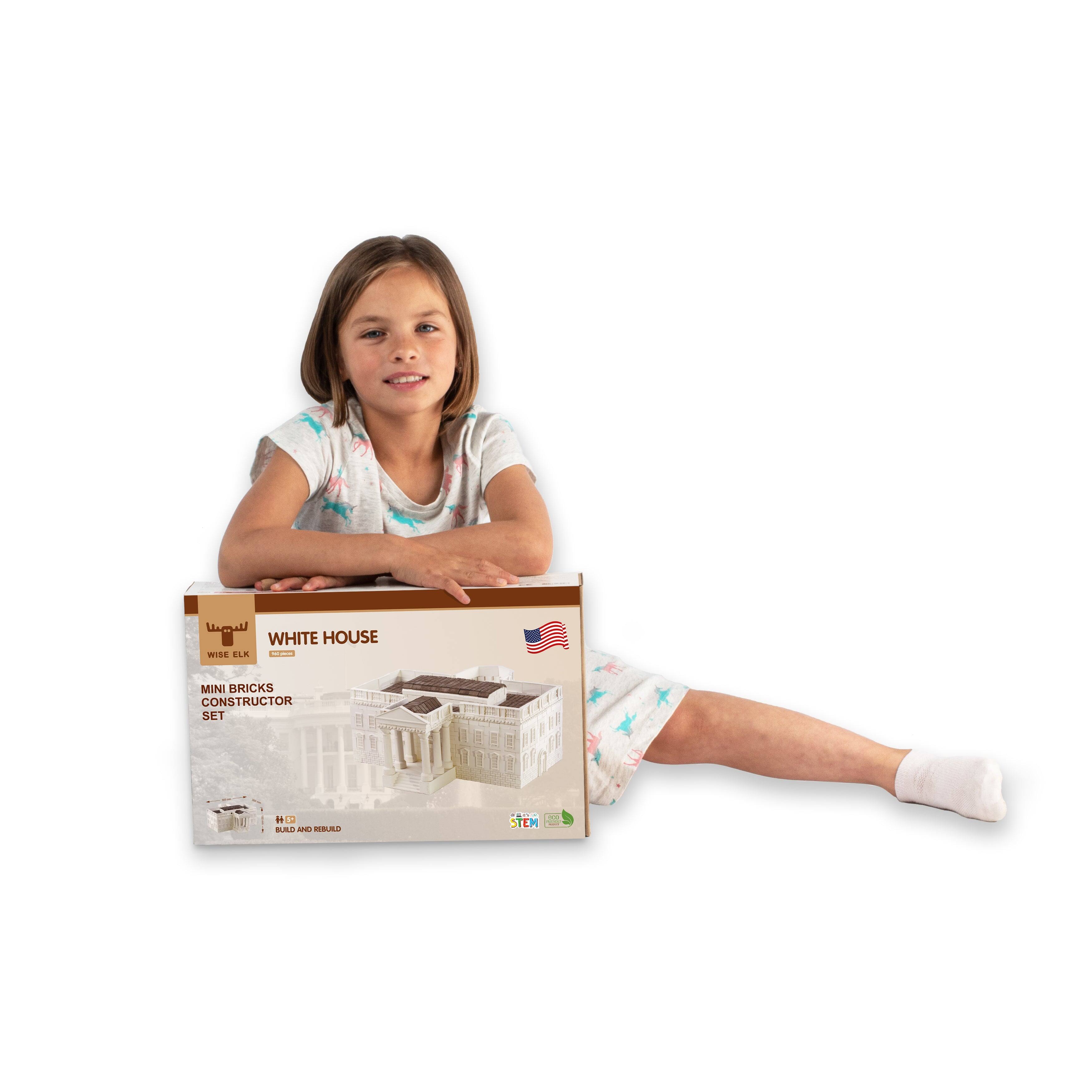 WHITE HOUSE  
WISE ELK  
MINI BRICKS CONSTRUCTOR SET  
STEM  
BUILD AND REBUILD