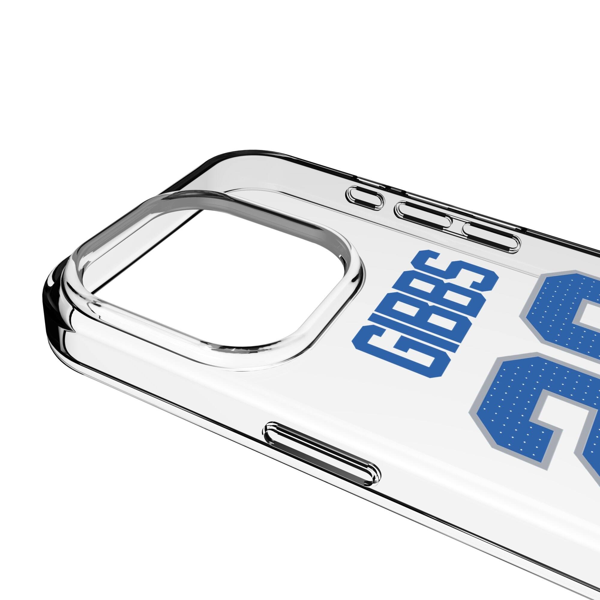 Alt View 2. Keyscaper - Jahmyr Gibbs Detroit Lions iPhone Clear Case - 13 mini - Multicolor.
