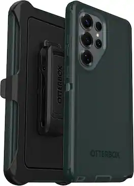 OtterBox - Galaxy S25 Ultra (Only) Defender Series Case - Holster Clip Included - Rugged & Durable - with Port Protection - Shadow Moss (Green)