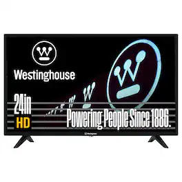 Westinghouse - 24" 720p HD LED Non-Smart TV, Flat Screen with HDMI, USB, VGA, V-Chip, Compatible with Fire Stick, Roku, Apple TV