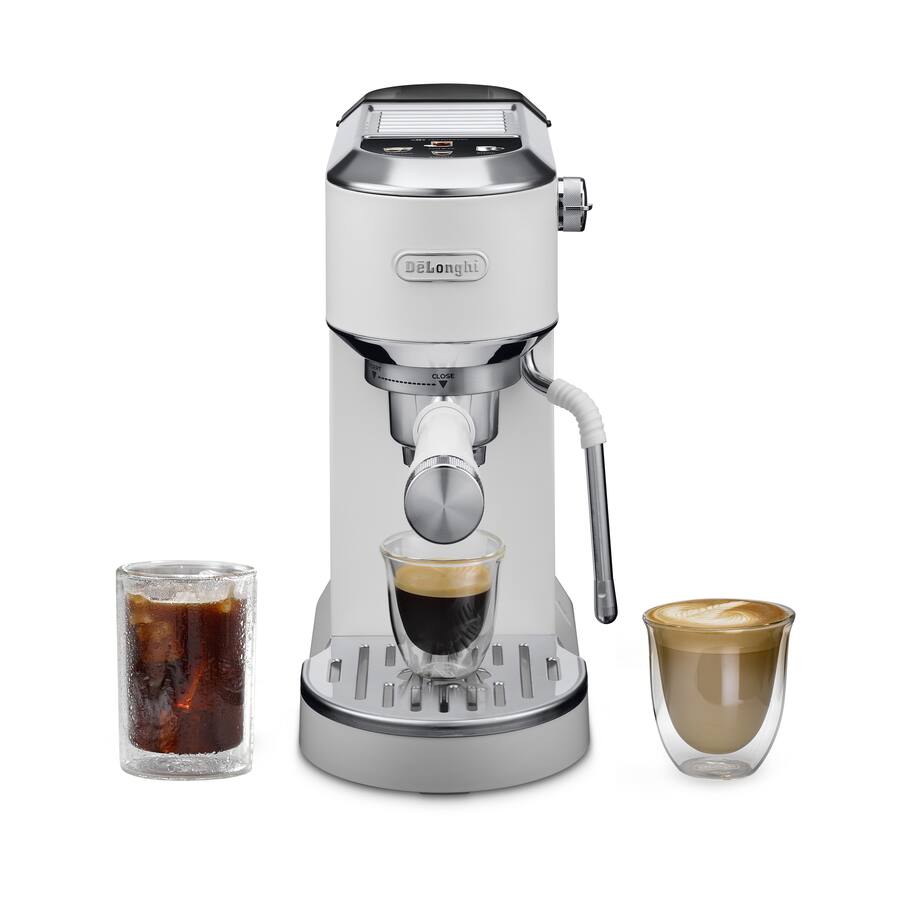 De'Longhi Dedica Duo Espresso Machine Vanilla EC890WI - Best Buy De'Longhi Dedica Duo Espresso Machine Vanilla EC890WI - Best Buy