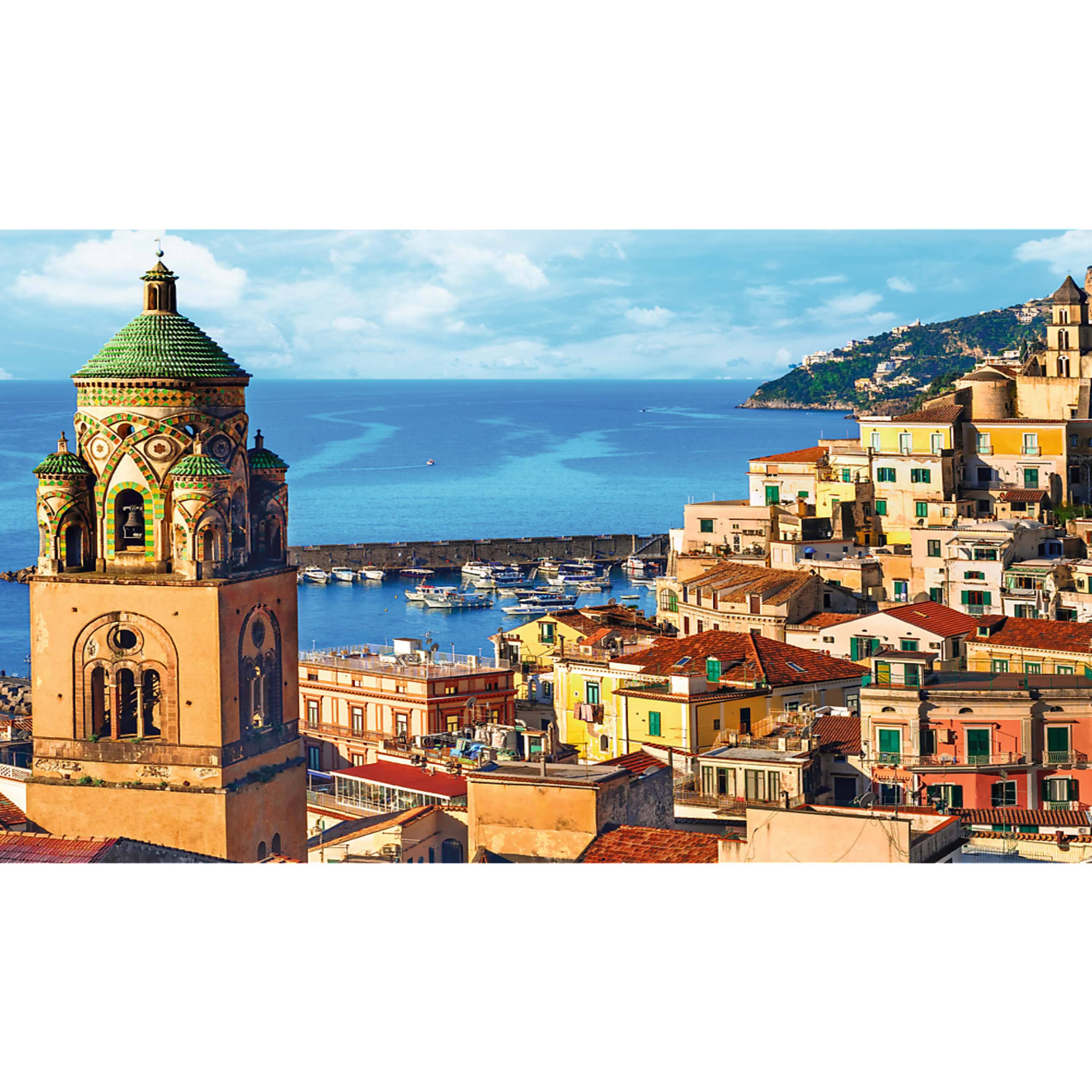 Angle. Trefl - Trefl Red 1000 Piece Puzzle - Amalfi Coast.
