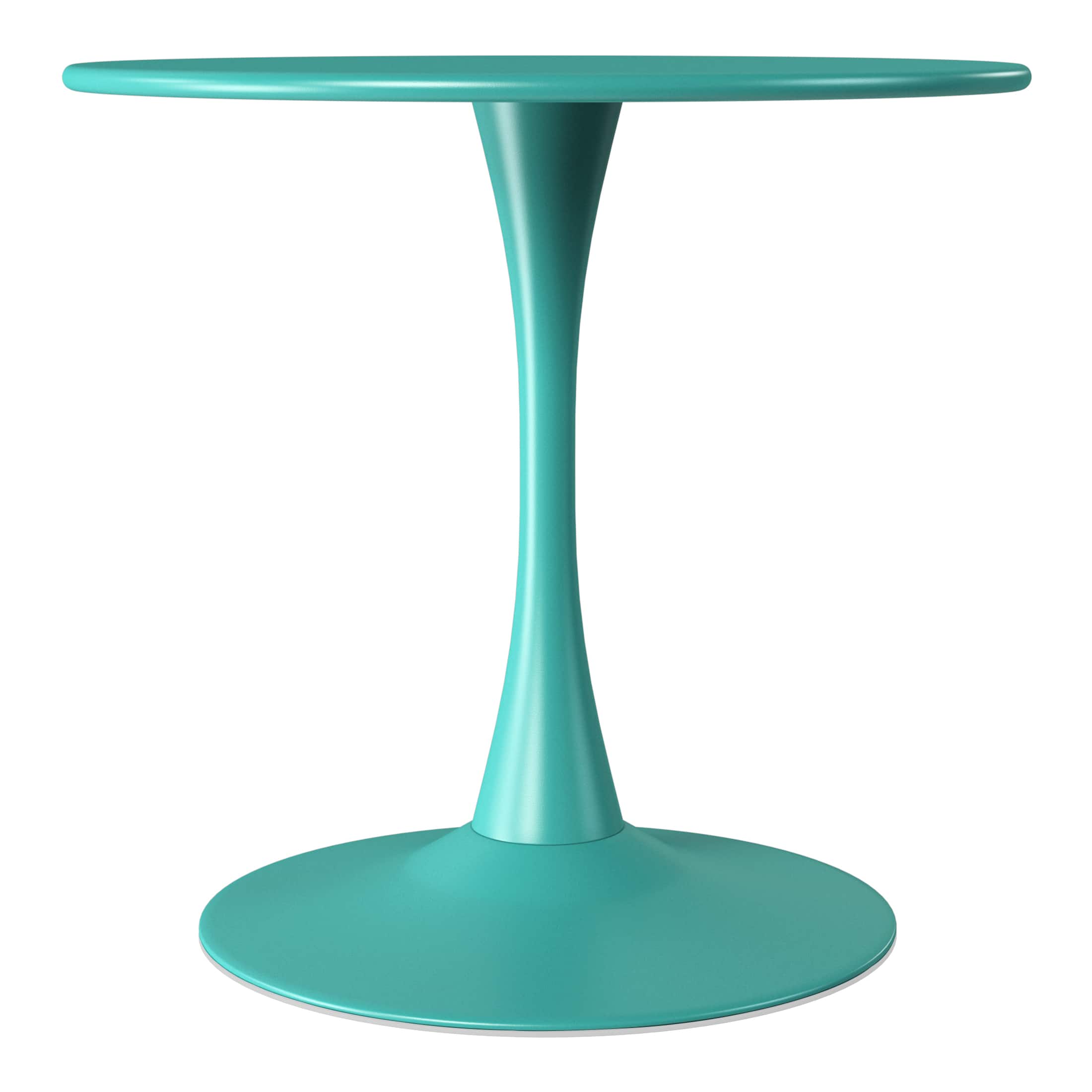"WestinTrends - Playa 31.5"" Round Outdoor Indoor Metal Cocktail Dining Table - Turquoise" price history on PriceWatchPro
