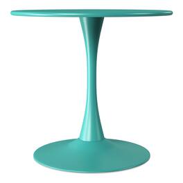 WestinTrends - Playa 31.5" Round Outdoor Indoor Metal Cocktail Dining Table - Turquoise