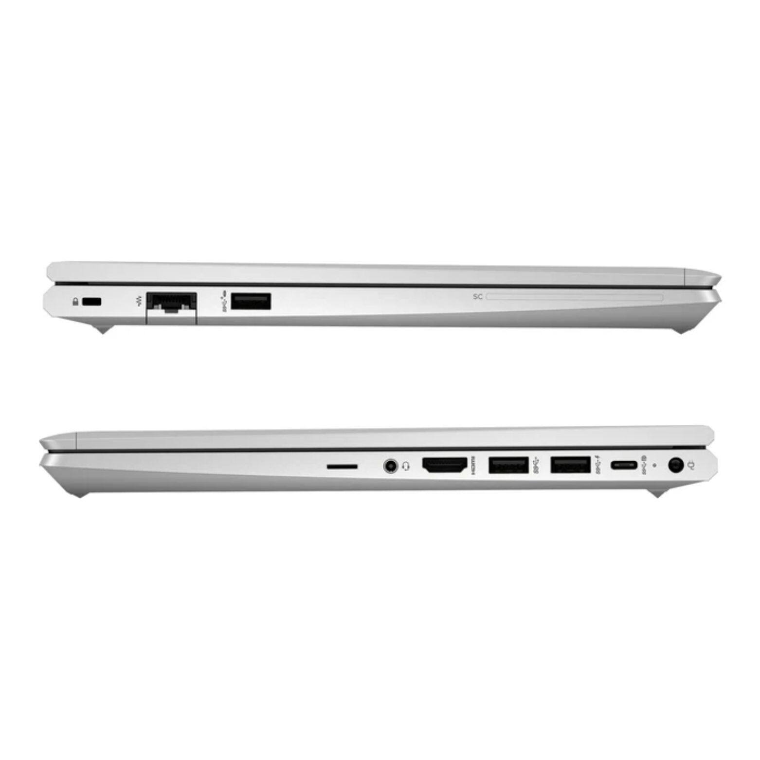 Alt View 3. HP - EliteBook 645 G9 14" FHD AMD Ryzen 5 PRO 5675U 2.30 GHz up to 4.30 GHz 16GB 256 GB SSD Windows 11 Pro Laptop - Silver.