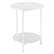 Angle. OSP Home Furnishings - Elgin Accent Table - White.