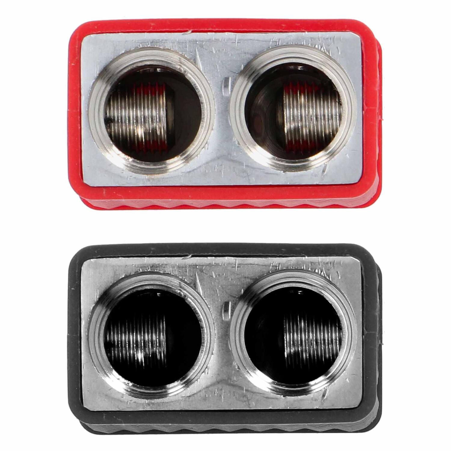 Alt View 1. Install Bay - IBWRD00 Dual 1/0 AWG to 1/0 AWG Input Wire Reducer, Pair - Black/Red.