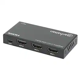 Manhattan - 8K 60Hz 2-Port HDMI Switch - Black