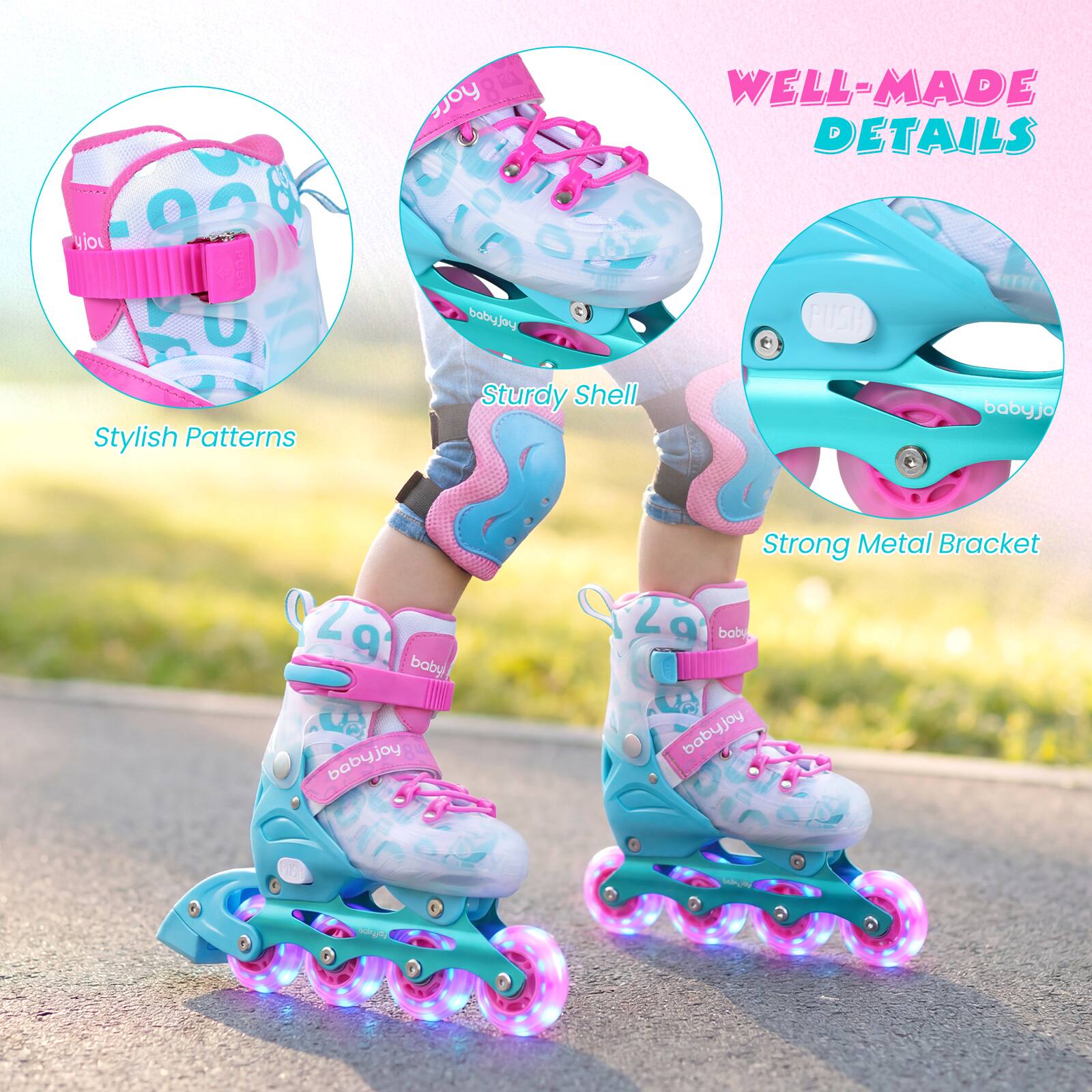 - WELL-MADE DETAILS
- Stylish Patterns
- Sturdy Shell
- Strong Metal Bracket