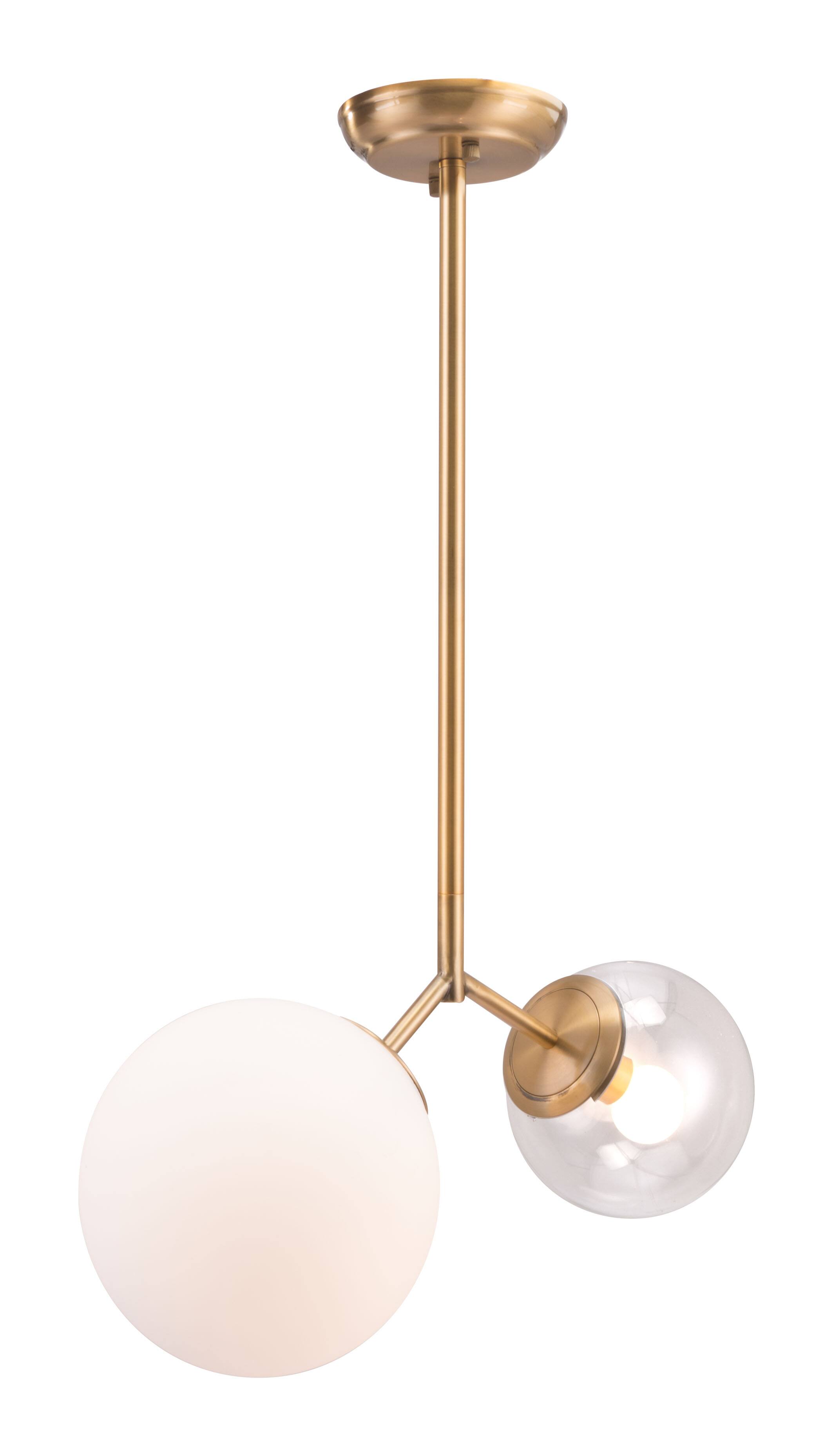 Front. Hivvago - Constance Ceiling Lamp Brass - Brass.