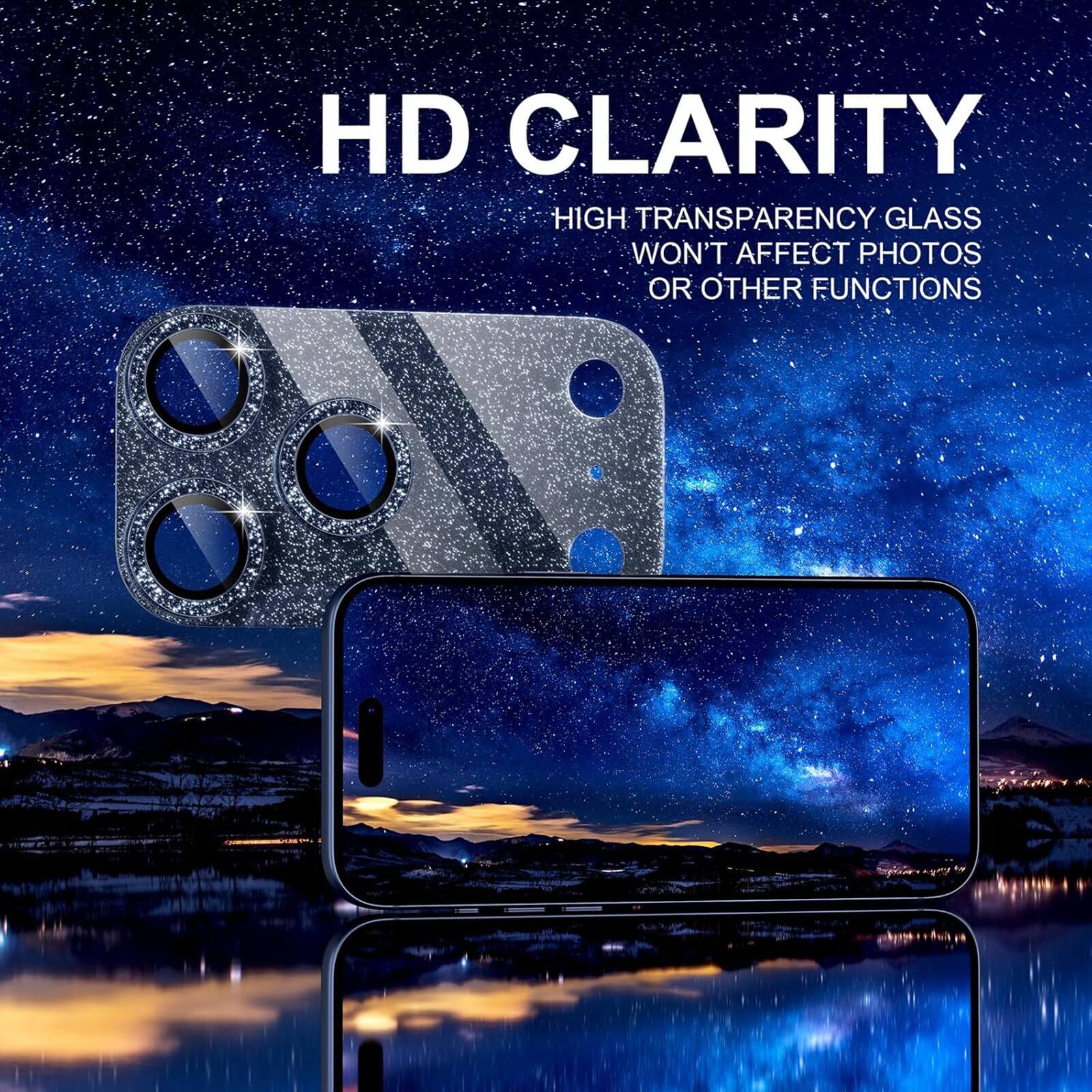 HD CLARITY  
HIGH TRANSPARENCY GLASS WON'T AFFECT PHOTOS OR OTHER FUNCTIONS