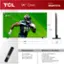 TCL 98" Class Model: 98QM751G

Dimensions:
- TV with Stand: 85.8" x 50.8" x 16.5"
- TV without Stand: 85.8" x 48.9" x 2.8"

What's in the Box:
- TCL TV with Google TV
- TV Stands
- Power Cable
- TV Remote + Batteries
- Quick Start Guide

Features and specifications subject to change. Actual remote has pre-set channel buttons. Channels can vary by country.