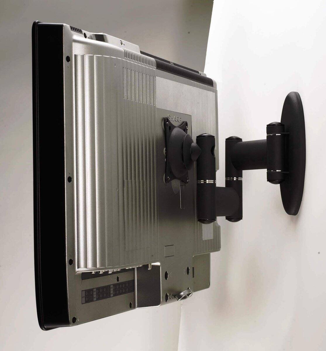 Alt View 2. Premier Mounts - 15-37in Swingout Monitor Mounting Arm AM50-B VESA Flat Panel Display Mount - Black.