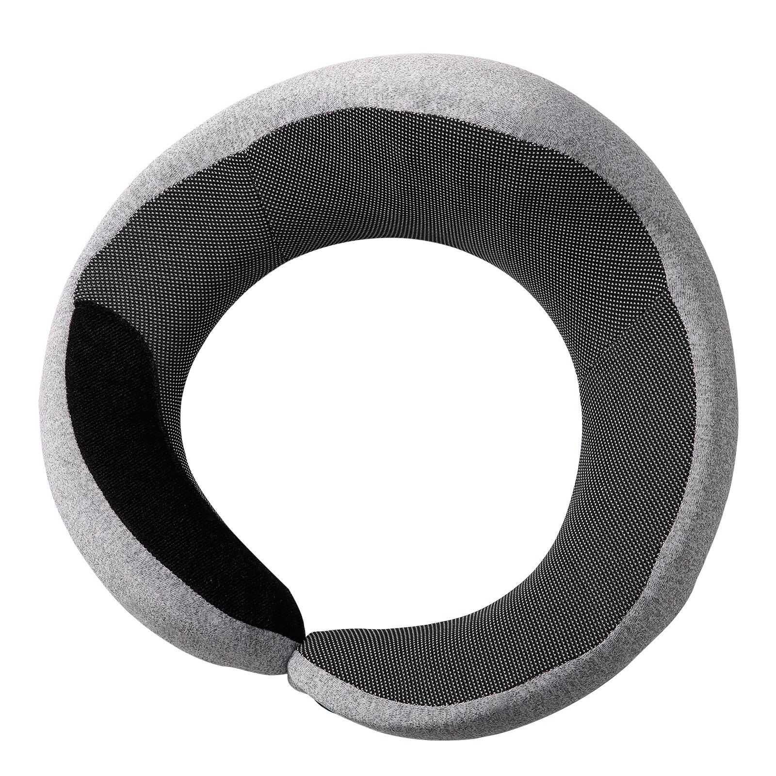 Alt View 5. VEVOR - Travel Pillow, Double-Layered 3D Support Neck Pillow for Traveling, 360° Flexible Rotation - Gray.