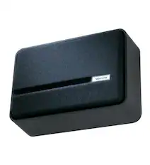 Front. Valcom - SlimLine Wall Speaker V-1042A-BK - Black.