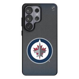 Keyscaper - NHL - Winnipeg Jets Linen Galaxy Magnetic Bump Case - S25 Ultra - Black