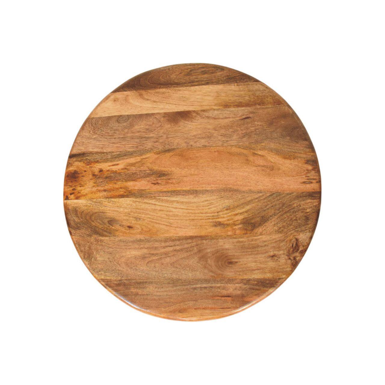 Alt View 4. Artisan Furniture - Sculpted Pedestal Coffee Table, Brown - Brown.