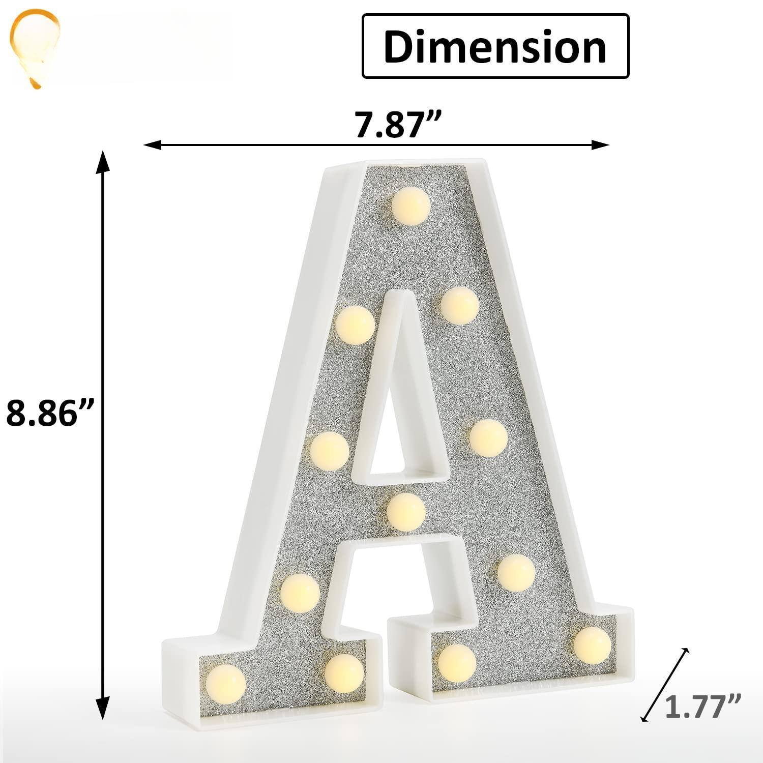 Paradigms Interiors Colorful Light Up Letters Led Marquee Letter Sign ...