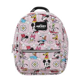 Disney - Mickey and Friends 11" PU Leather Deluxe Backpack for Everyday Function - Pink