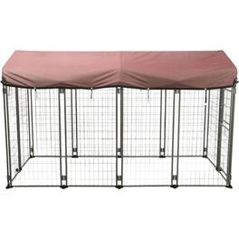 TRIXIE - Deluxe Outdoor Dog Kennel - Black/Burgundy