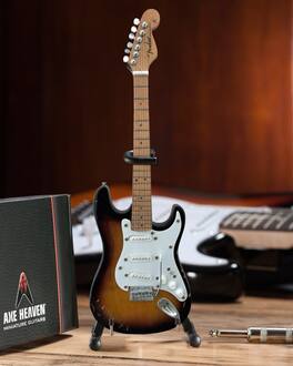 Axe Heaven - Eric Clapton - Fender Stratocaster Brownie Signature Mini Guitar Replica Collectible - Collectibles - Multicolor