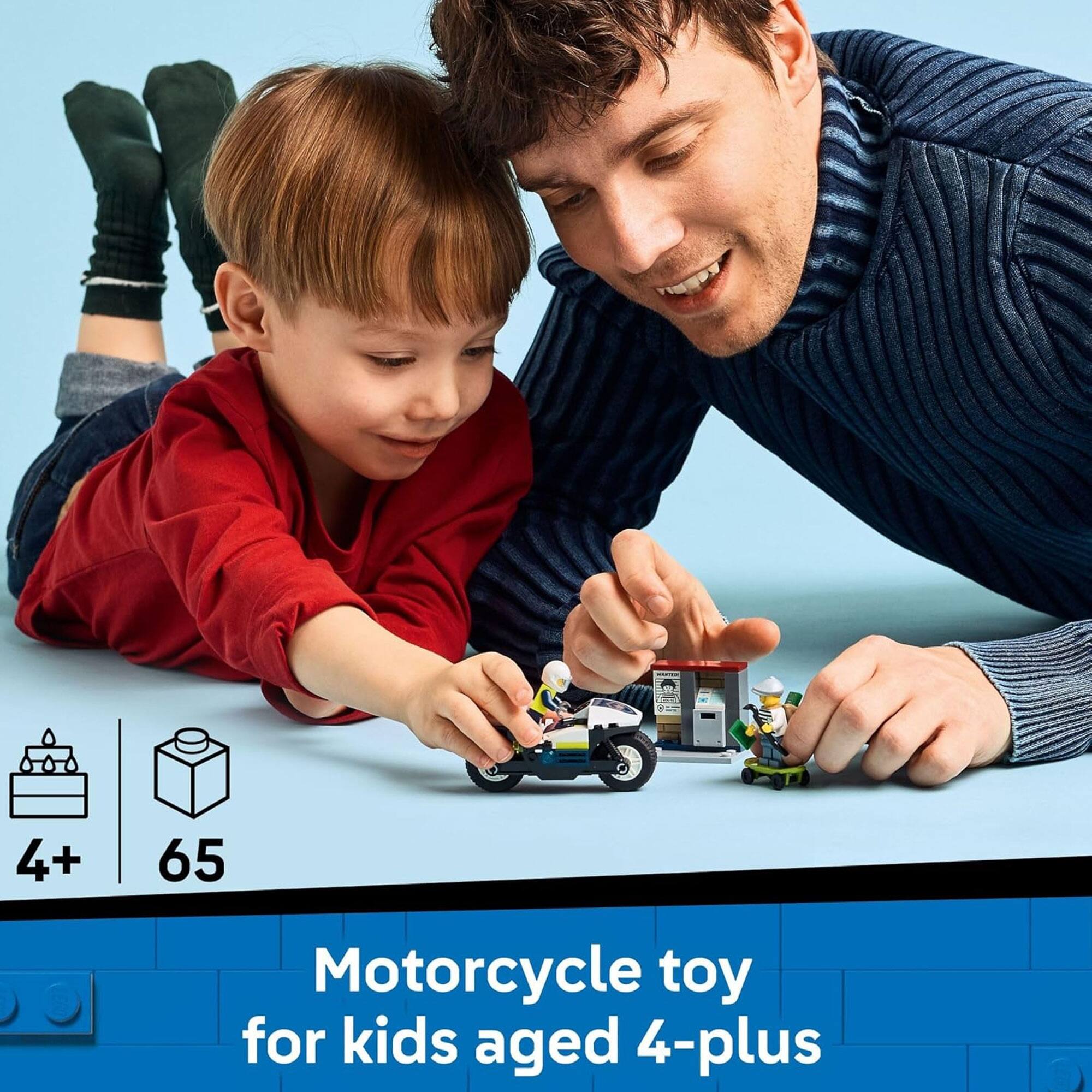4+ 65  
Motorcycle toy for kids aged 4-plus