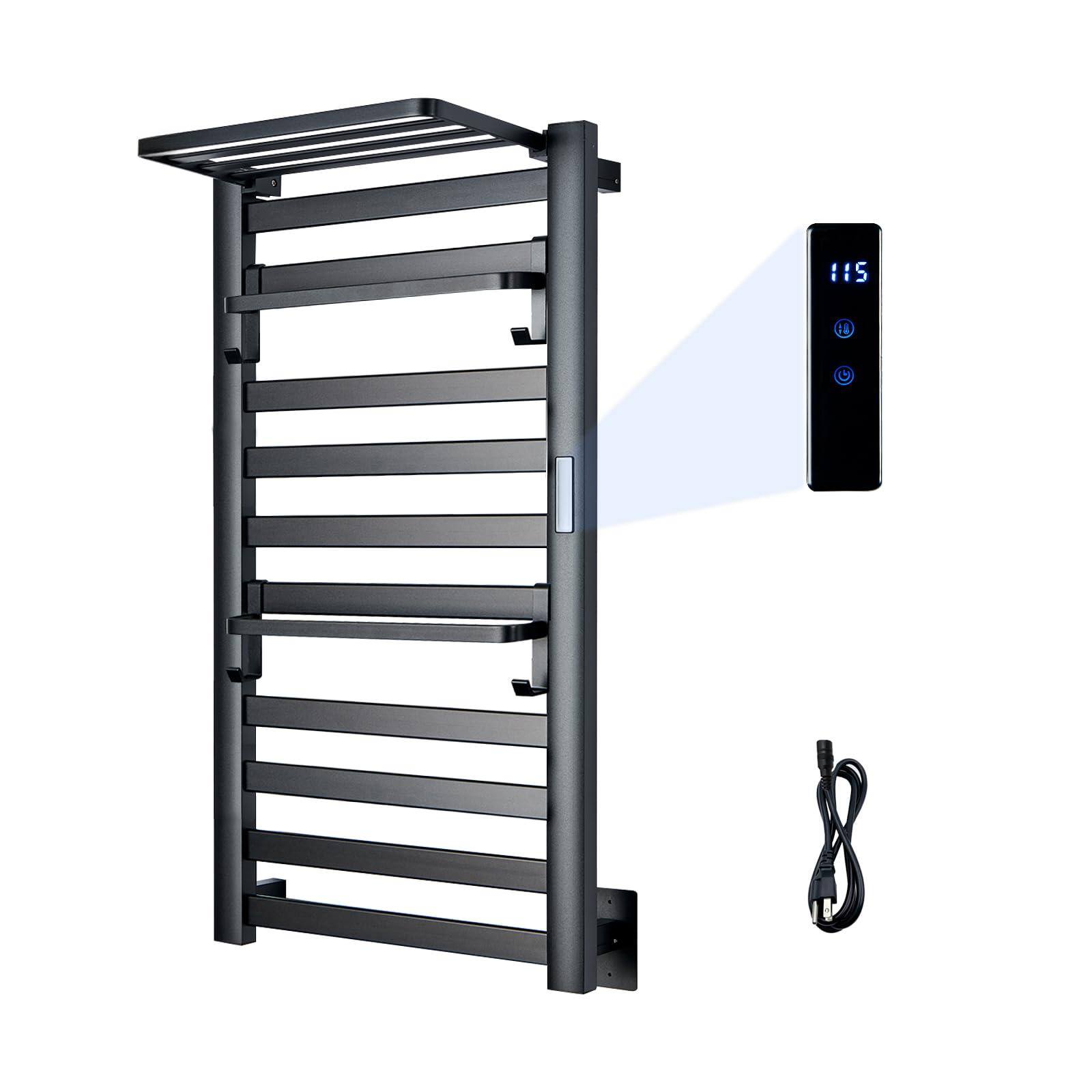 The Best Inks 2 In 1 Towel Warmer Rack & Wall Electric Mounted Heated ...