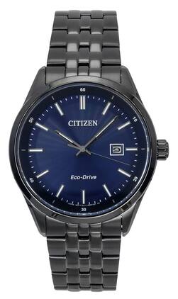 Citizen - Eco-Drive BM7567-50L Mens Watch Stainless Steel Blue Dial Date Display 100M - Black