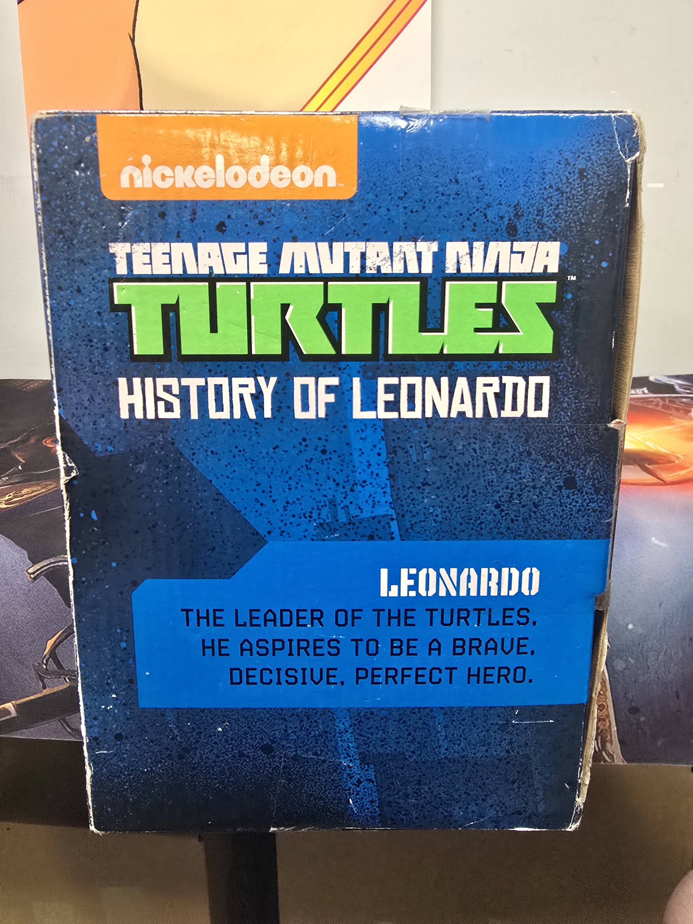 Nickelodeon Teenage Mutant Ninja Turtles: History of Leonardo. Leonardo, the leader of the turtles, aspires to be a brave, decisive, perfect hero.