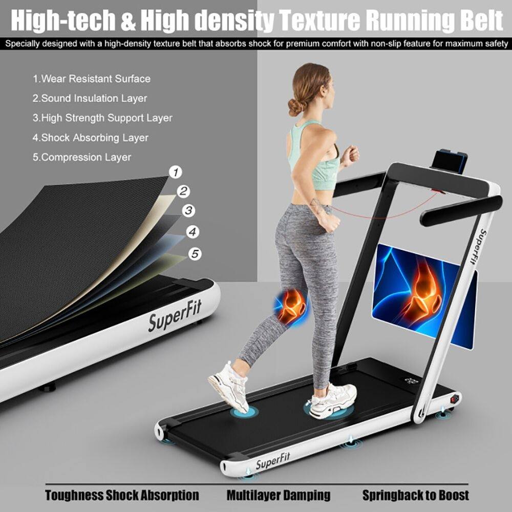 High-tech & High density Texture Running Belt

Specially designed with a high-density texture belt that absorbs shock for premium comfort with non-slip feature for maximum safety

1. Wear Resistant Surface
2. Sound Insulation Layer
3. High Strength Support Layer
4. Shock Absorbing Layer
5. Compression Layer

SuperFit

Toughness Shock Absorption
Multilayer Damping
Springback to Boost