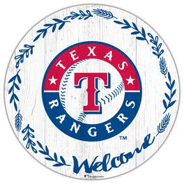 Fan Creations - Texas Rangers 12" Welcome Circle Sign - Multicolor