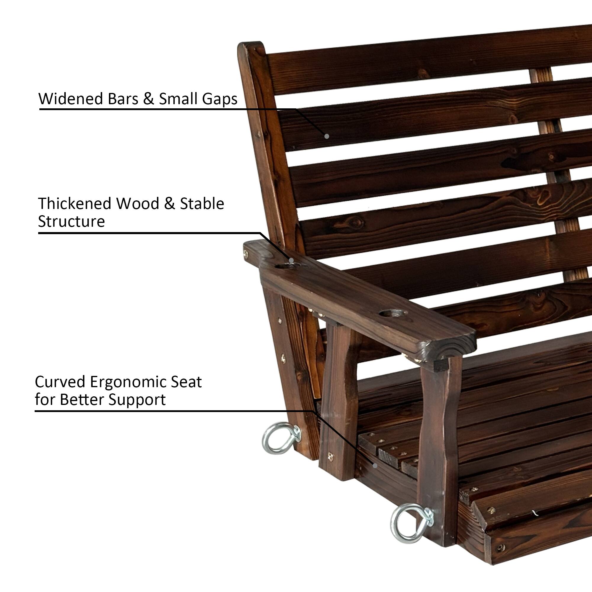 - Widened Bars & Small Gaps
- Thickened Wood & Stable Structure
- Curved Ergonomic Seat for Better Support