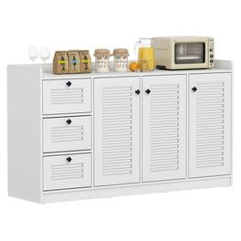 Kadyn - Modern 3-Door Sideboard Cabinet with Ample Storage Space - White